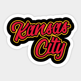 Vintage Kansas City Script For KCMO Locals Sticker